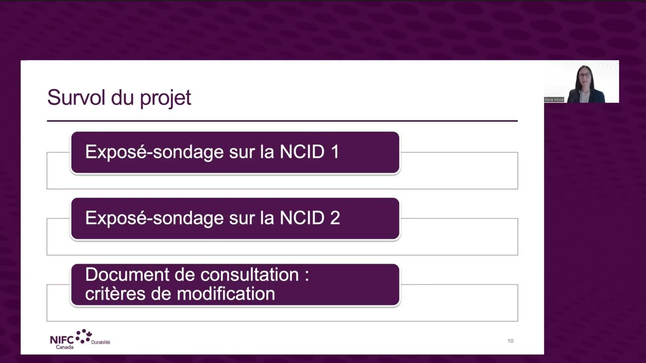 Webinaire sur demande – NCID sur la durabilité et critères de modification
