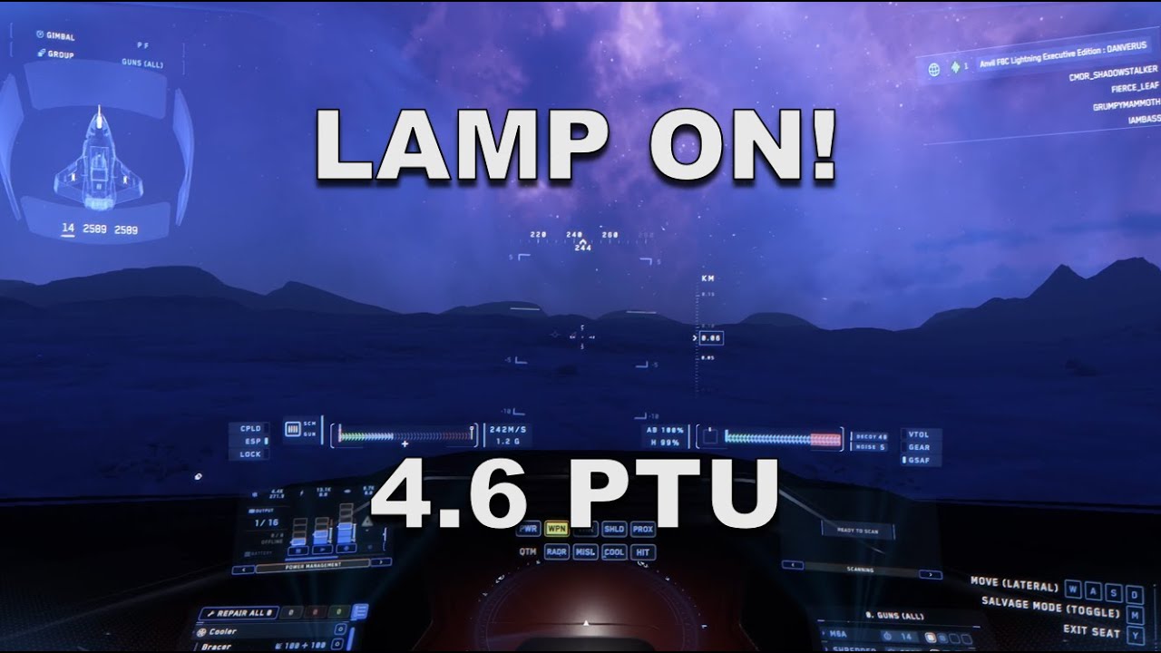 Star Citizen 4.6 PTU: LAMP (Усиление света) — первый взгляд