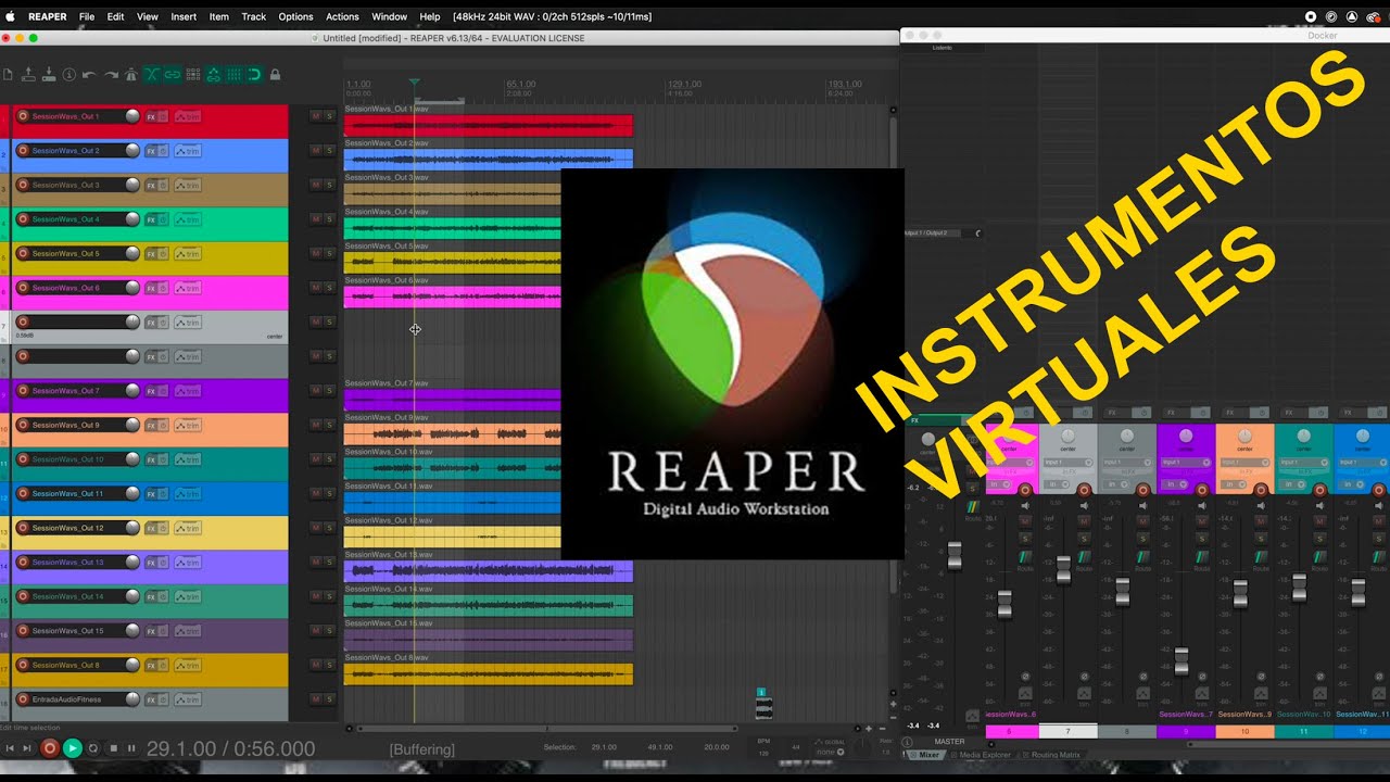 9 REAPER TUTORIAL: Instrumentos virtuales y MIDI