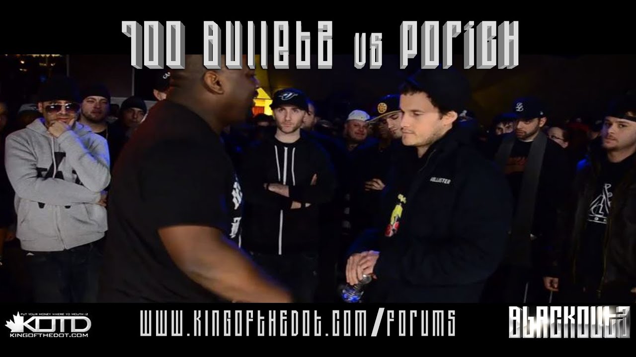 KOTD - Rap Battle - 100 Bulletz vs poRICH