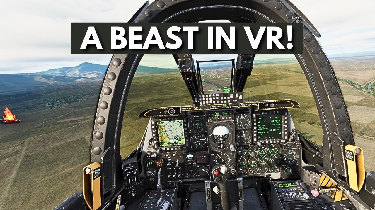 The A-10 In VIRTUAL REALITY feels like a monster! DCS