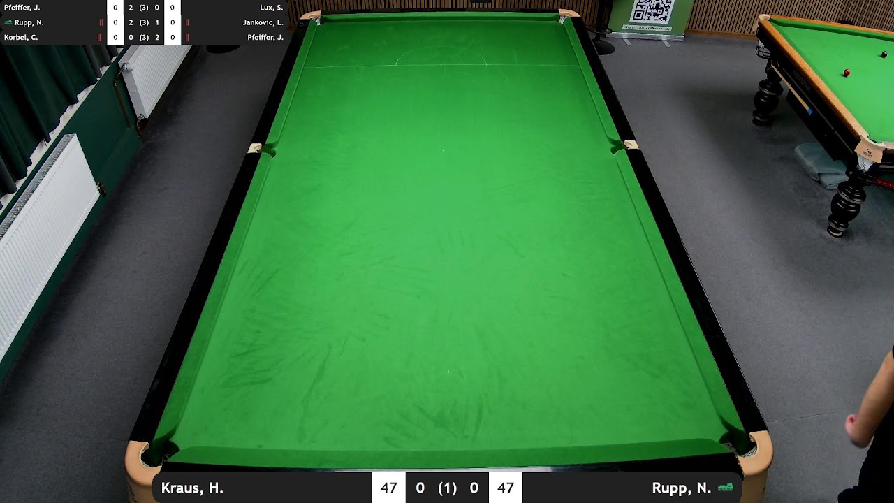 Bezirksmeisterschaft Snooker Nordbayern Herren 2025/26 Tisch 2