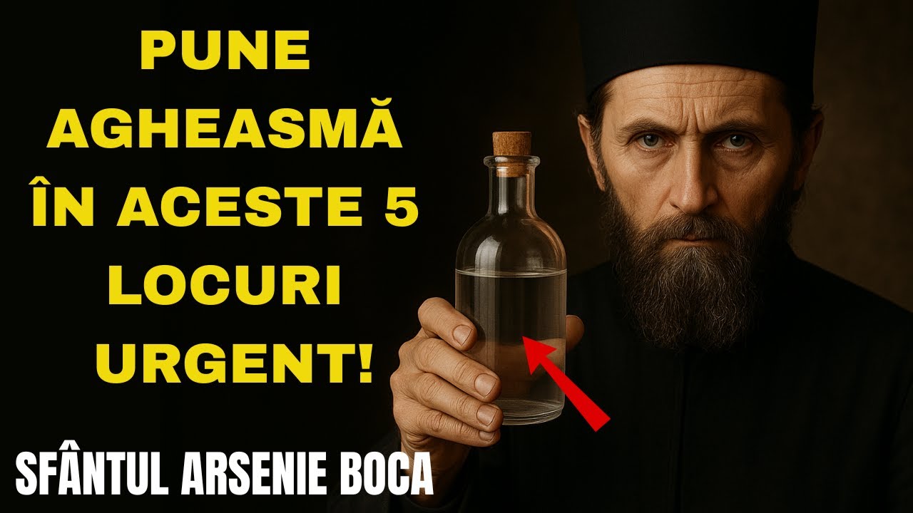 SFÂNTUL ARSENIE BOCA 5 locuri din casa ta unde ar trebui să pui apă sfințită – și vei primi o protec