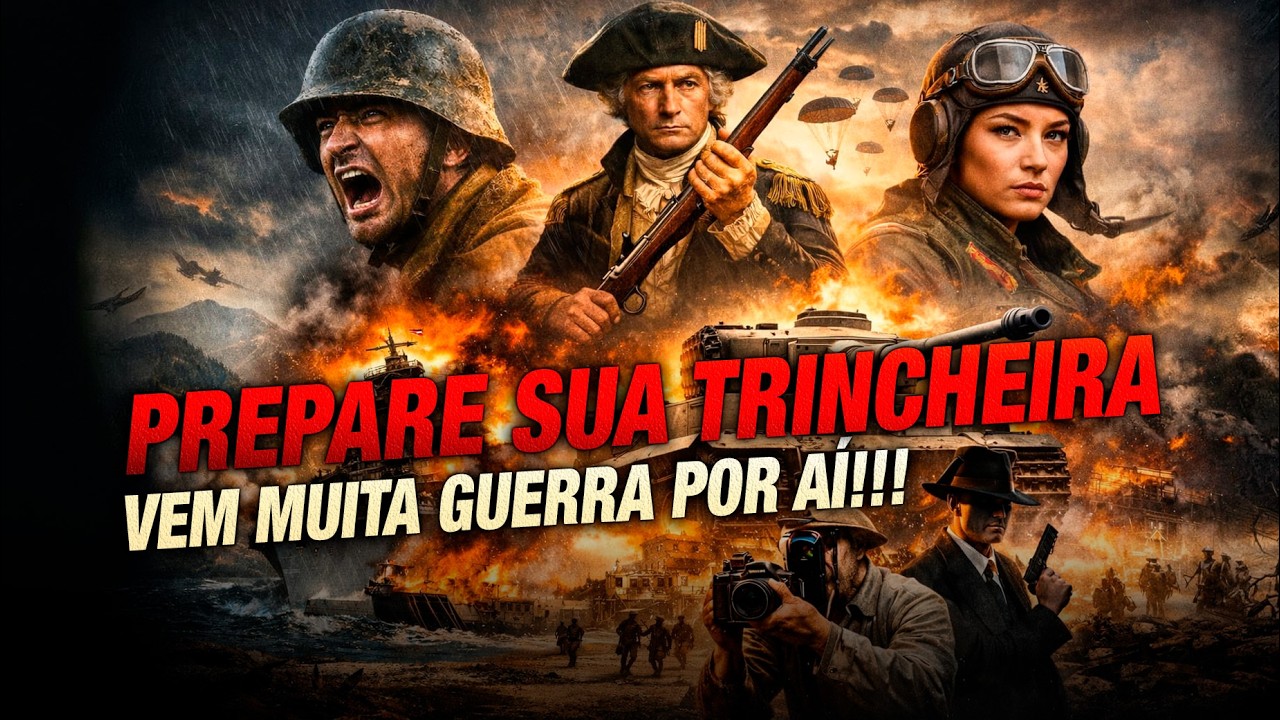 NOVOS FILMES DE GUERRA EM 2026 - CONHEÇA OS LANÇAMENTOS E PREPARE-SE!!! viagem na História