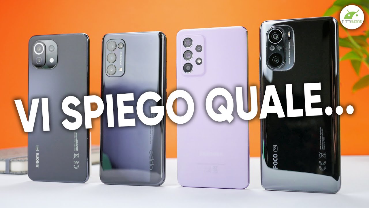 CONFRONTO da 300 a 450 Euro: Poco F3 vs Galaxy A52 5G vs Mi 11 Lite 5G vs Oppo Find X3 Lite