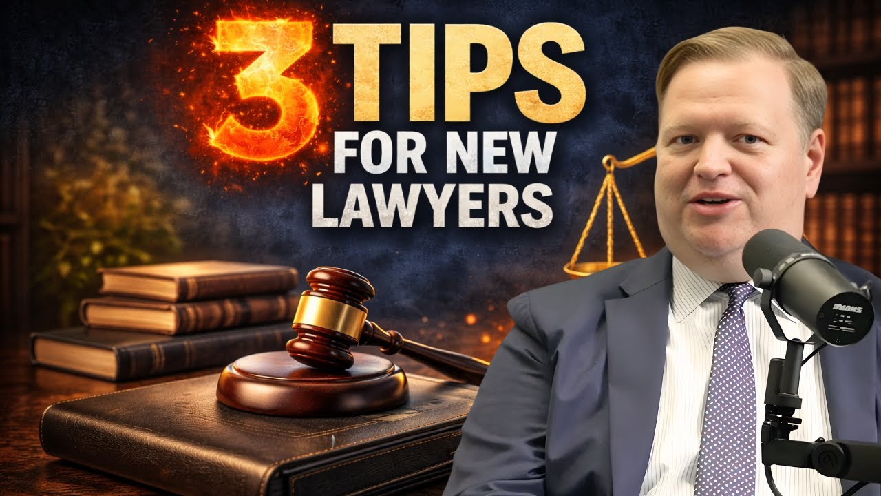 3 Tips For New Lawyer | Lawyer Joe Show