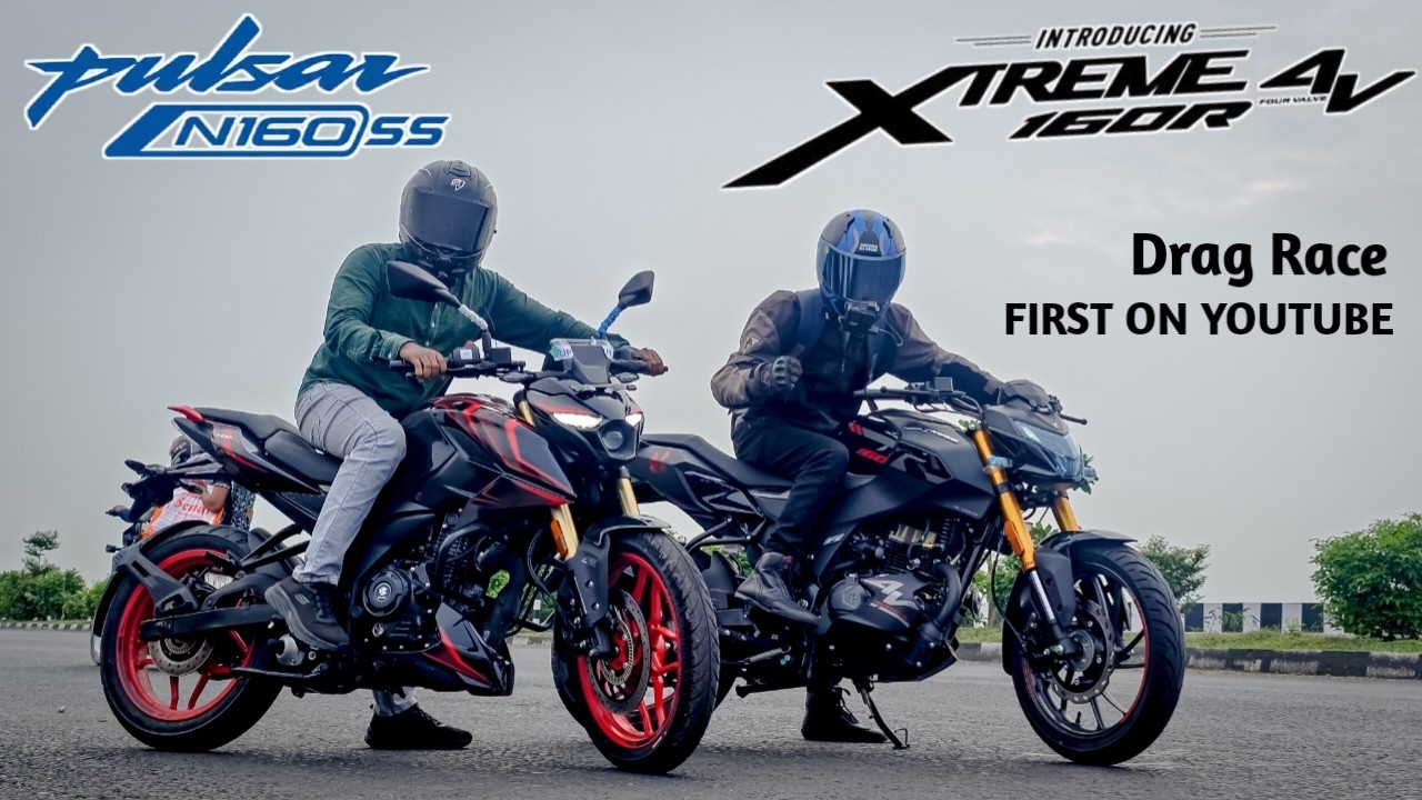 Bajaj Pulsar N160 SS Vs Hero Xtreme 160r 4V | Drag Race | First On Youtube