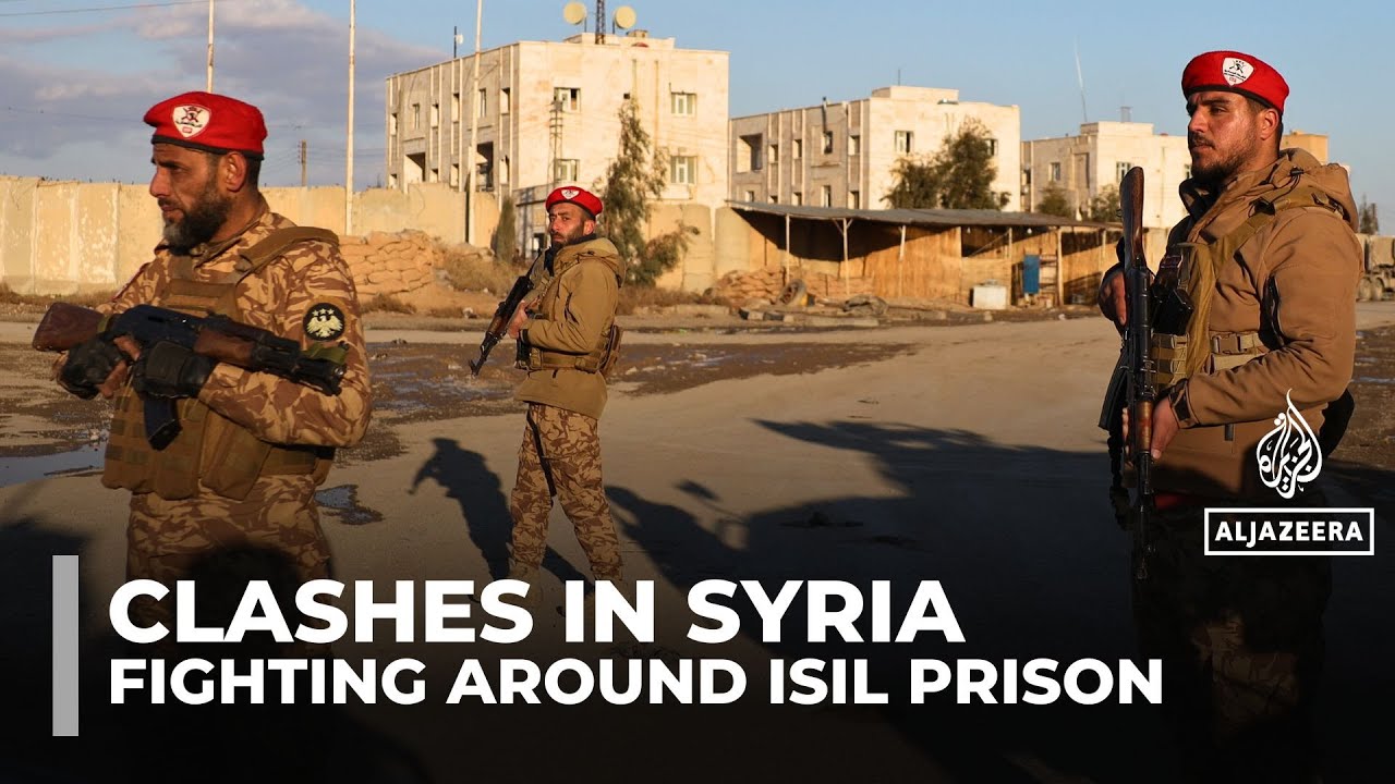 Syrian army clashes with Kurdish-led SDF near prison housing ISIL detainees
