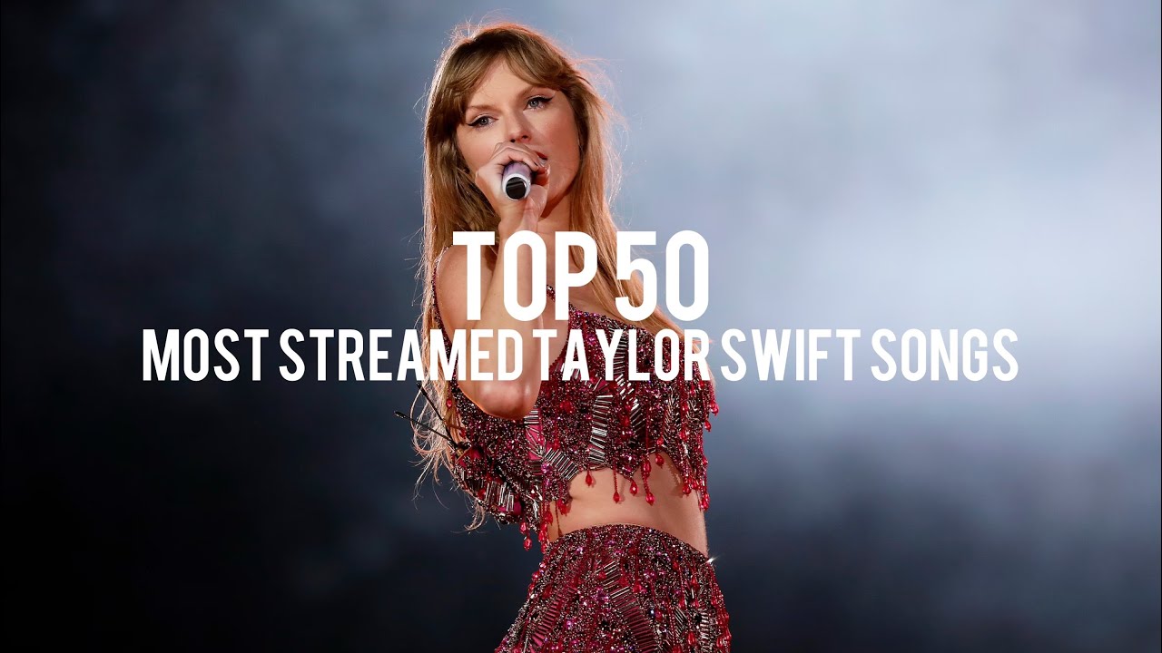 Top 50 most streamed Taylor Swift Songs on Spotify