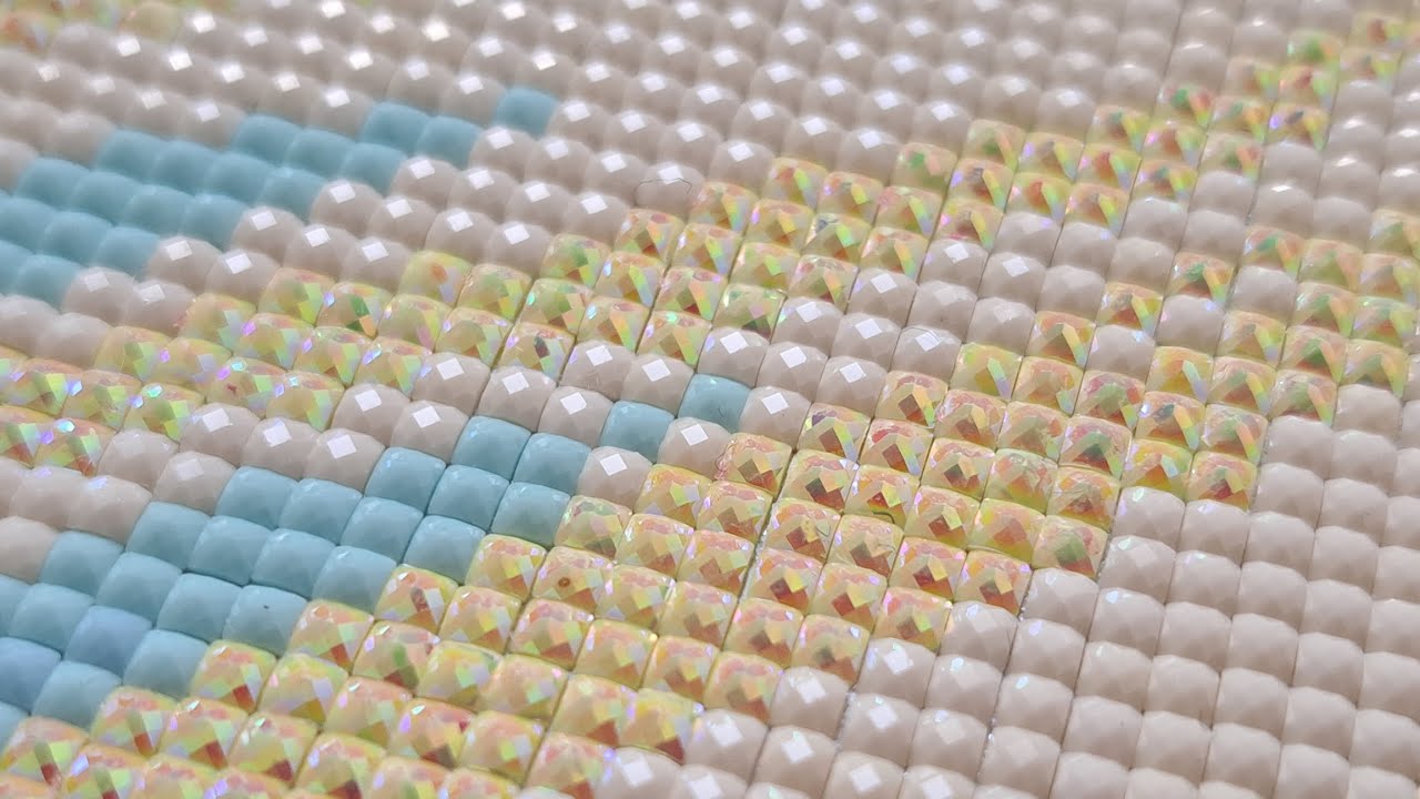 Pretty Pastels ASMR Satisfying Diamond Art Club Diamond Painting - Real Time - No Talking