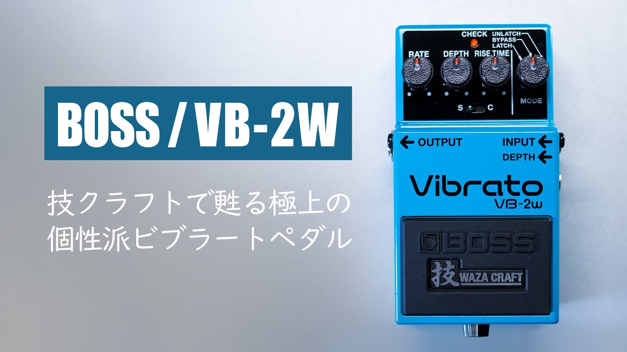 Возрождение искусства эффектов с Waza Craft! Выдающаяся педаль вибрато / BOSS VB-2W Vibrato