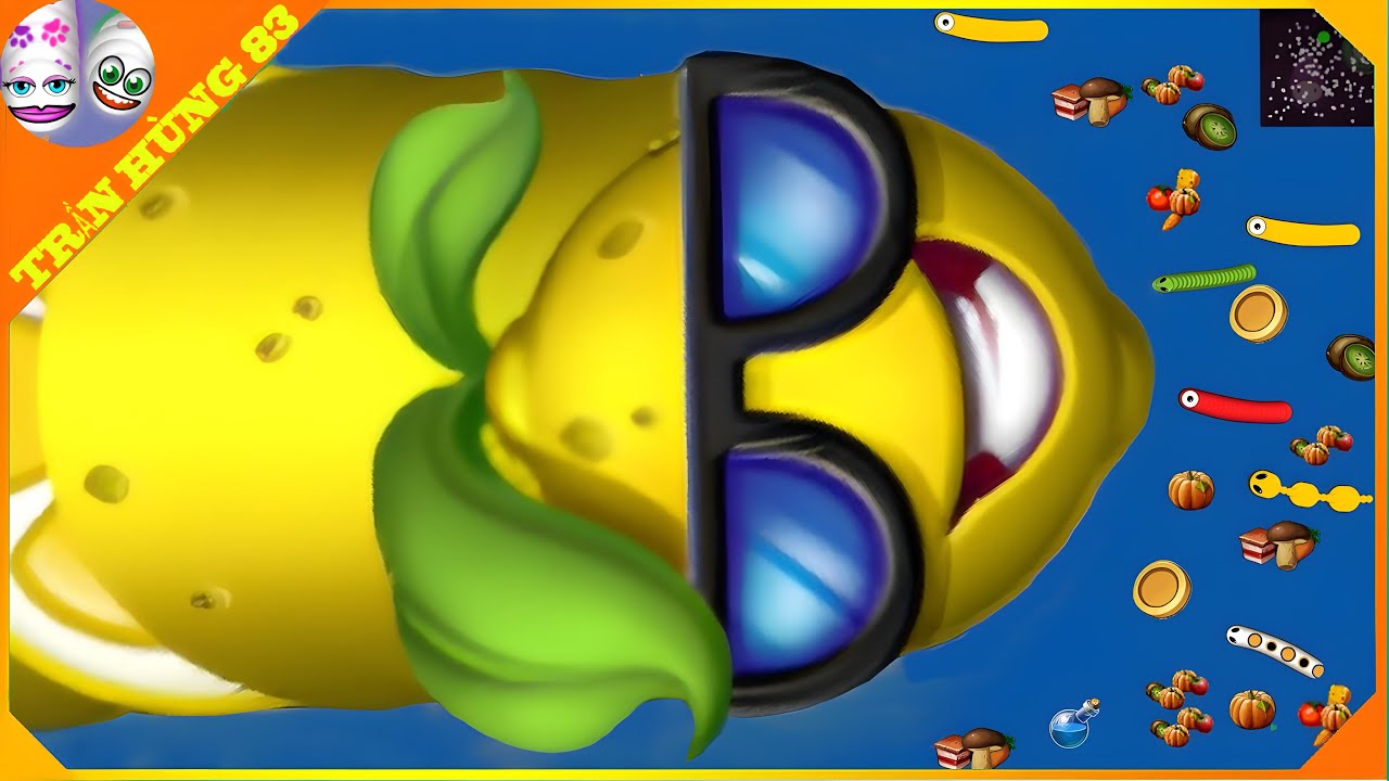 🐍WORMSZONE.IO | GIANT SLITHER SNAKE TOP 01 / Epic Worms Zone Best Gameplay! | Trần Hùng 83