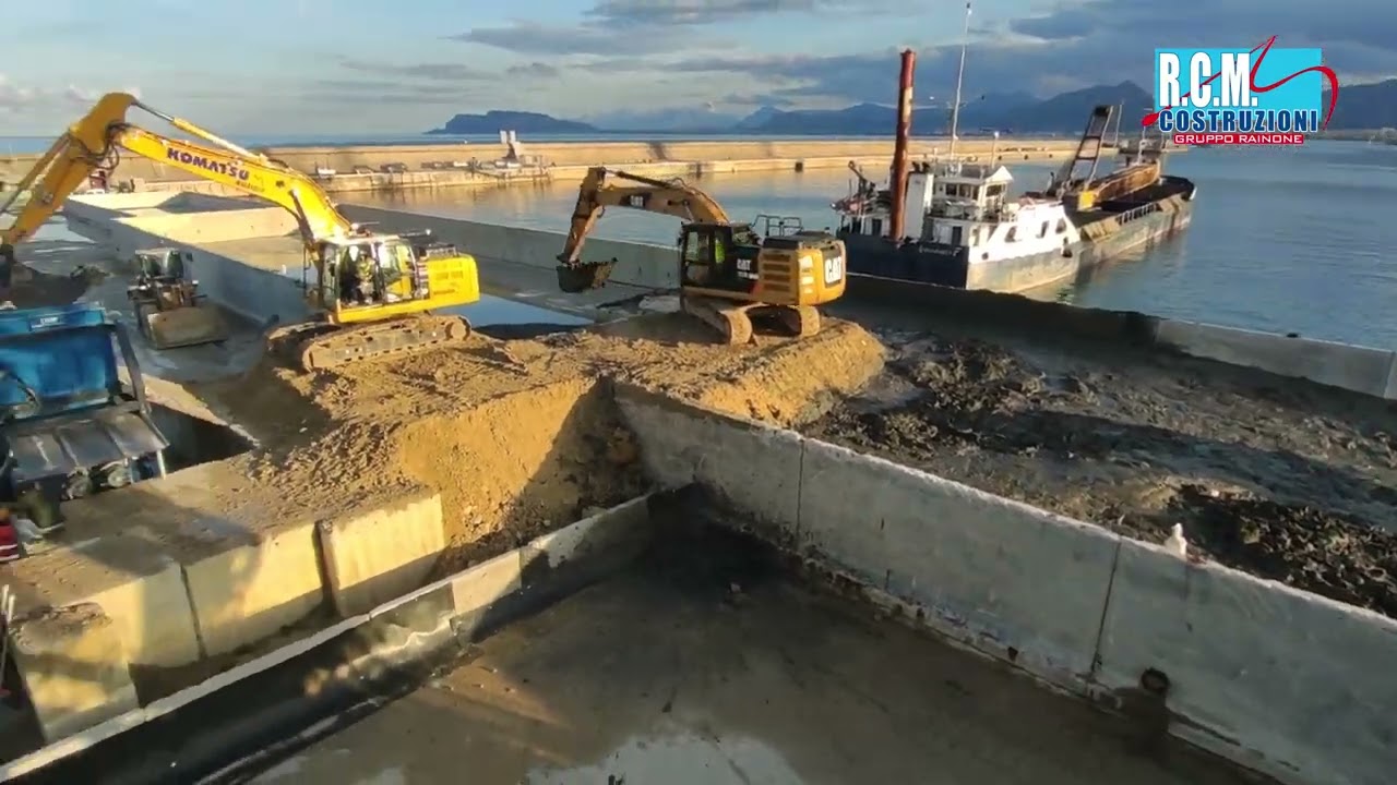 Avvio dei lavori di #dragaggio del #porto di #Termini Imerese. Impianto di Soil Washing di #Palermo.