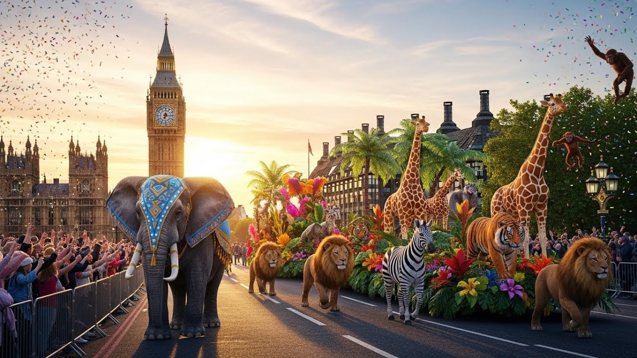 Live Animal Parade LONDON 2026 | Epic Wildlife Celebration Across the Streets (FULL EVENT)