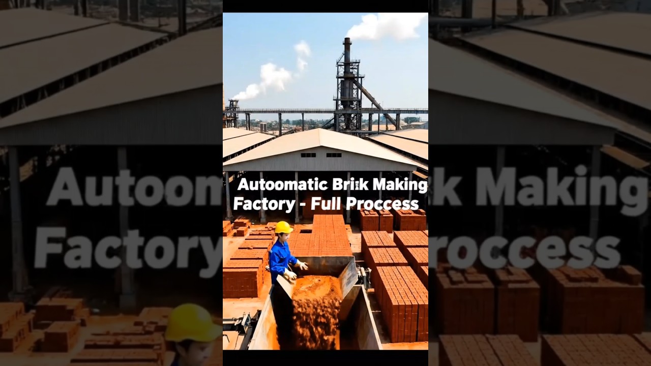 Automatic Brick Making Machine Factory &ndash; Full Process | How Bricks Are Made in Modern China 🔥