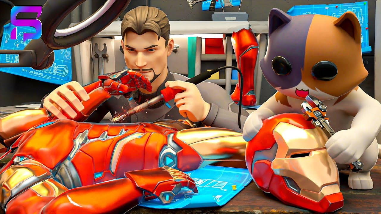 IRONMAN ORIGIN STORY.... ( Fortnite Chapter 2 - Season 4 )