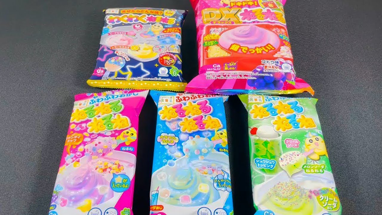 『ねるねるねるね』を大量に作る！新発売クラシエの知育菓子【ASMR】  Let's make newly released Kracie educational sweets!