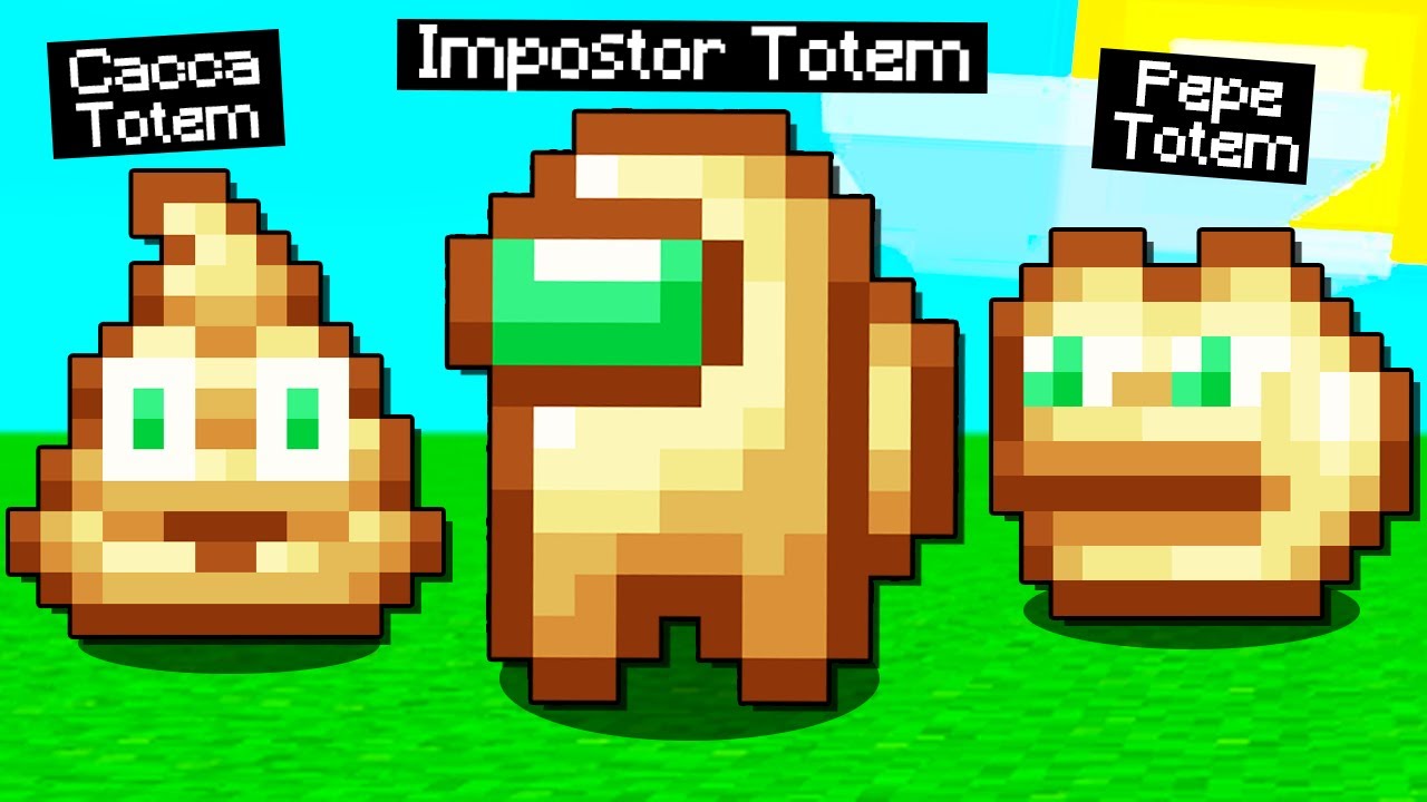 HO TROVATO IL TOTEM DI CACCA E AMOGUS SU MINECRAFT!!