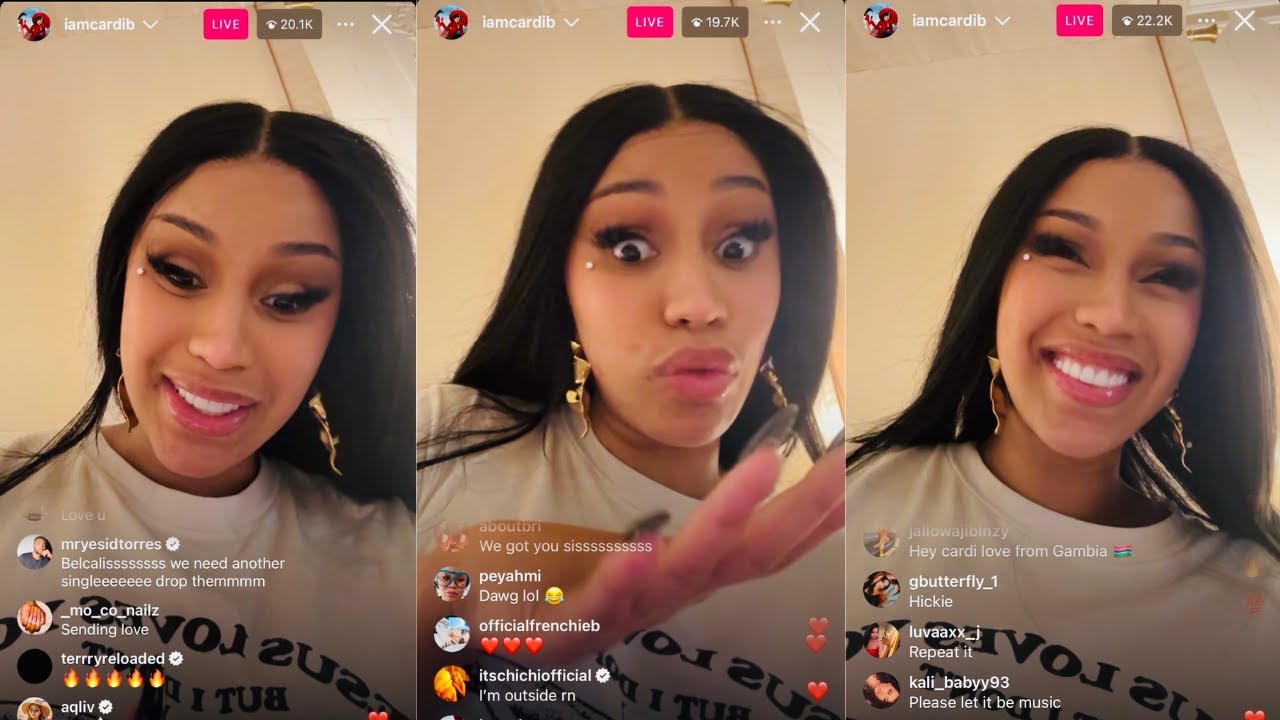 Cardi B Instagram Live | Анонс альбома!!!