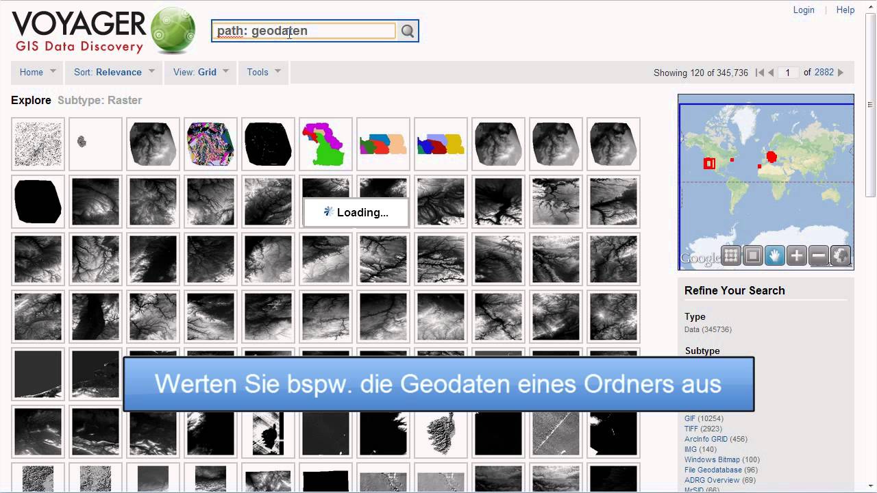 Voyager - Entdecken Sie Ihre Geodaten!
