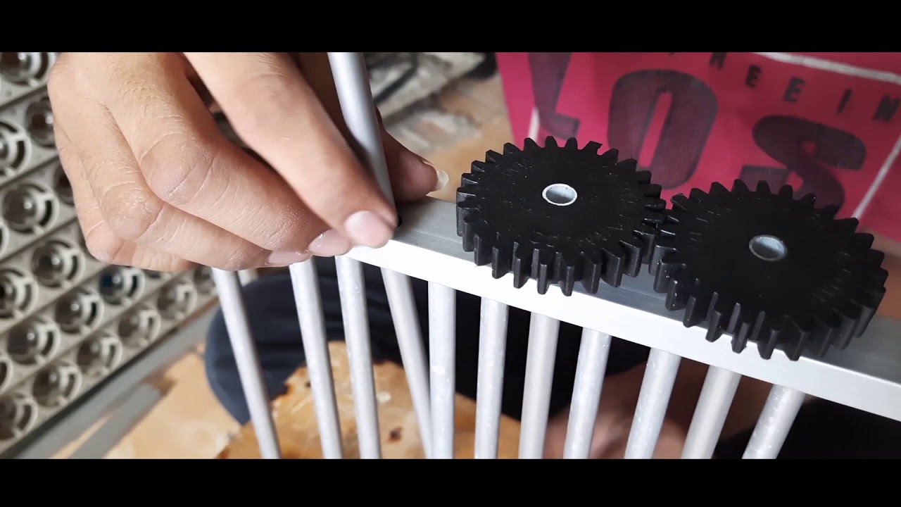 Cara membuat / rakit Rak roller mesin tetas otomatis how to make egg incubator automatic