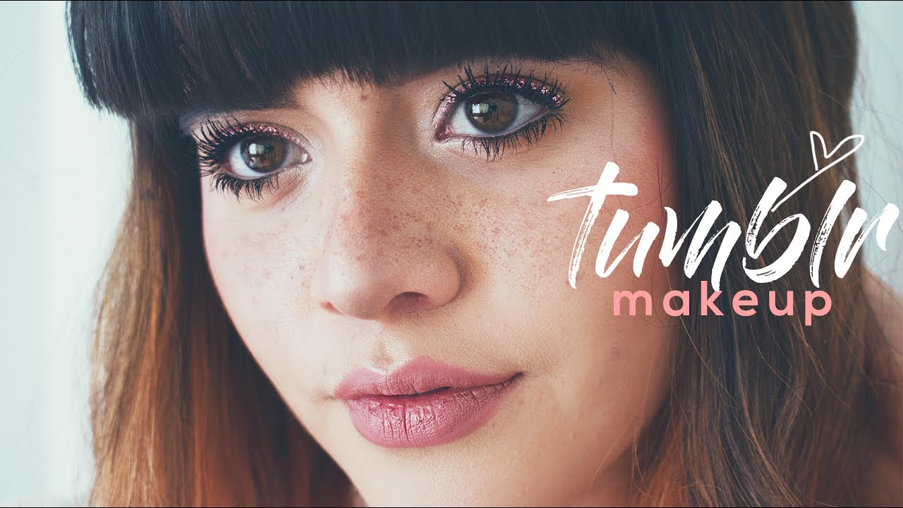 MAQUILLAJE ESTILO TUMBLR CON PECAS 🦄 ✨