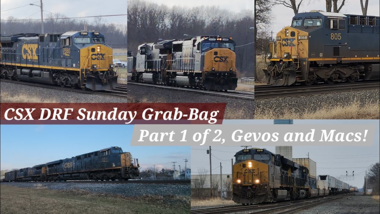 DRF Sunday Grab-Bag Railfan Compilation; A Week of Spring and Cold 'Fanning. 1/2 NE Ohio RR Action