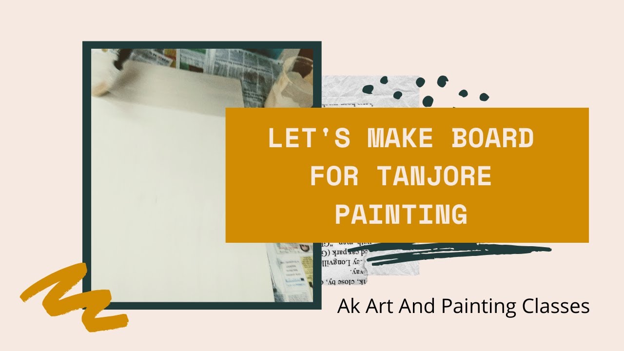 Tanjore Painting | How To Make Board | Persian Art | Abstract Art | Indian Folk Art | Unique Art