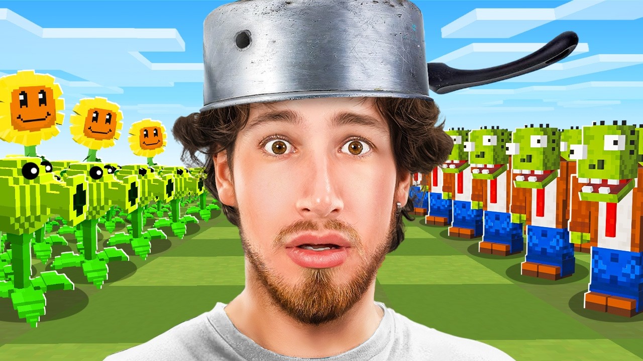 100% Completing Minecraft Plants VS Zombies