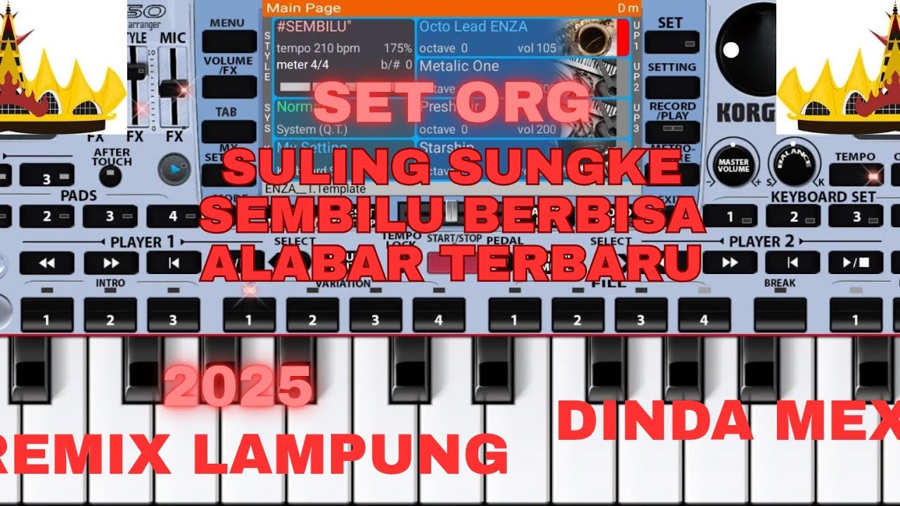 🔴SET ORG REMIX LAMPUNG SULING SUNGKAI SEMBILU BERBISA 2025🔴