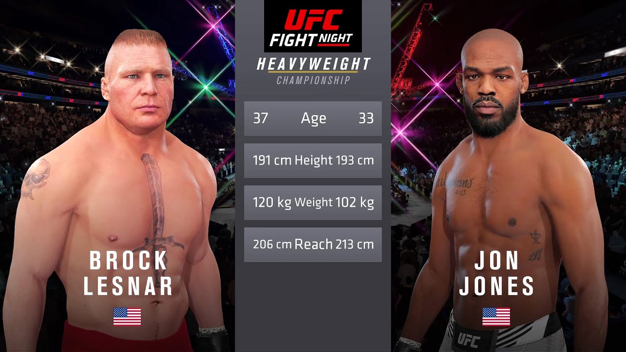 Brock Lesnar vs Jon Jones Full Fight - UFC 5 Fight Night