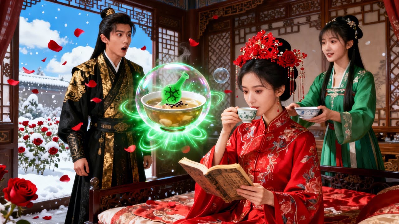 Ela entrou num livro, esposa do príncipe frio — ele ouviu seu coração, apaixonou-se!💖