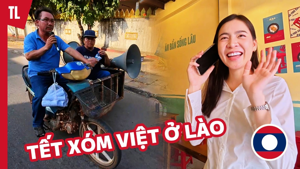 Tết xóm Việt Kiều ở Savanakhet Lào có khác gì Việt Nam?
