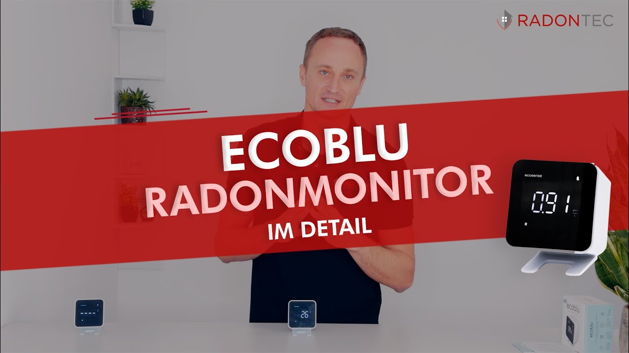 Ecosense EcoBlu Radonmonitor im Detail | RadonTec