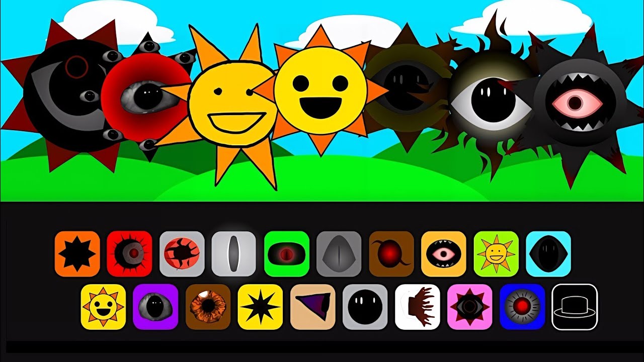 Sprunki but all mr sun's mod Normal And Horror 