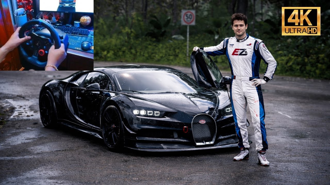 Bugatti Chiron Sport Carbon - Forza Horizon 5 | Gameplay Logitech G29 Steering Wheel 4K