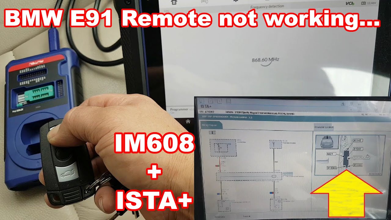 BMW E91 remote control not working... Fault finding and repair.
