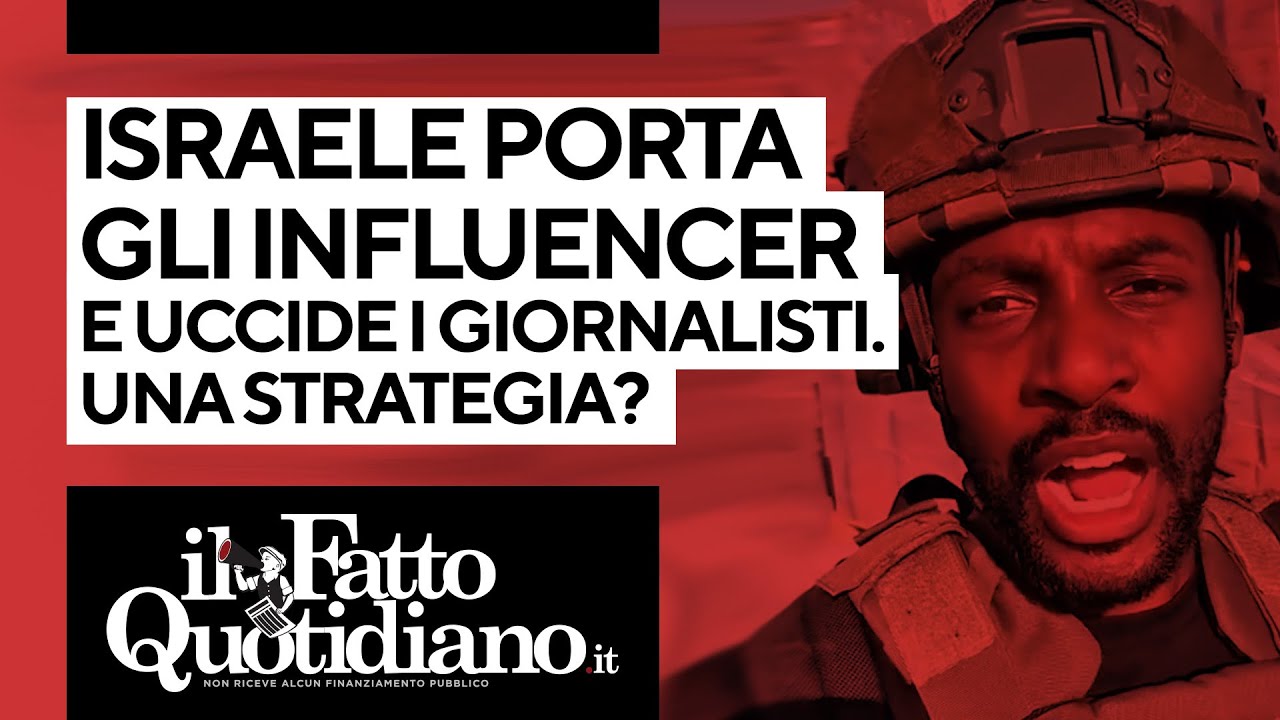 Gaza: Israele porta gli influencer e uccide i giornalisti. Una strategia?