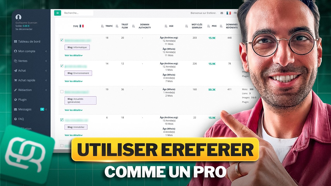Comment bien acheter ses liens sur ereferer quand on est débutant ?