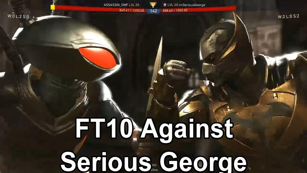 FT10 Against Serious George (His Channel Link Below) -Injustice 2 (Stream Highlights #5)