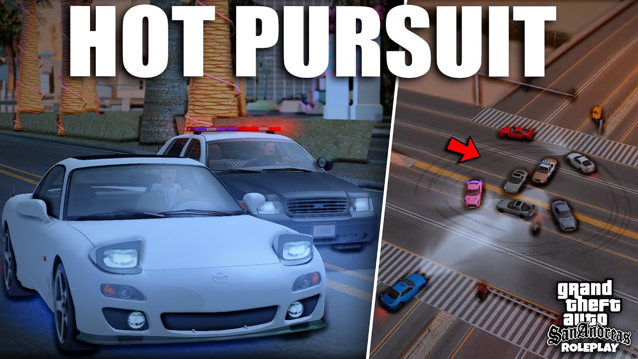 JGRP - HOT PURSUIT !! MIDNIGHT RACE BERUJUNG DIKEJAR POLISI SATU KOTA😱 - GTA SAMP ROLEPLAY