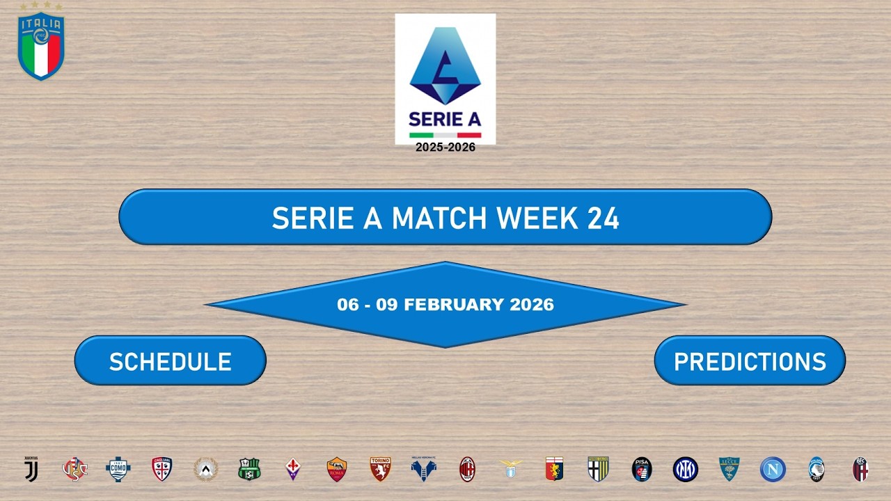Serie A Week 24 Preview & Predictions | Napoli, Inter & Juve | 6&ndash;9 Feb 2026 Fixtures & Odds
