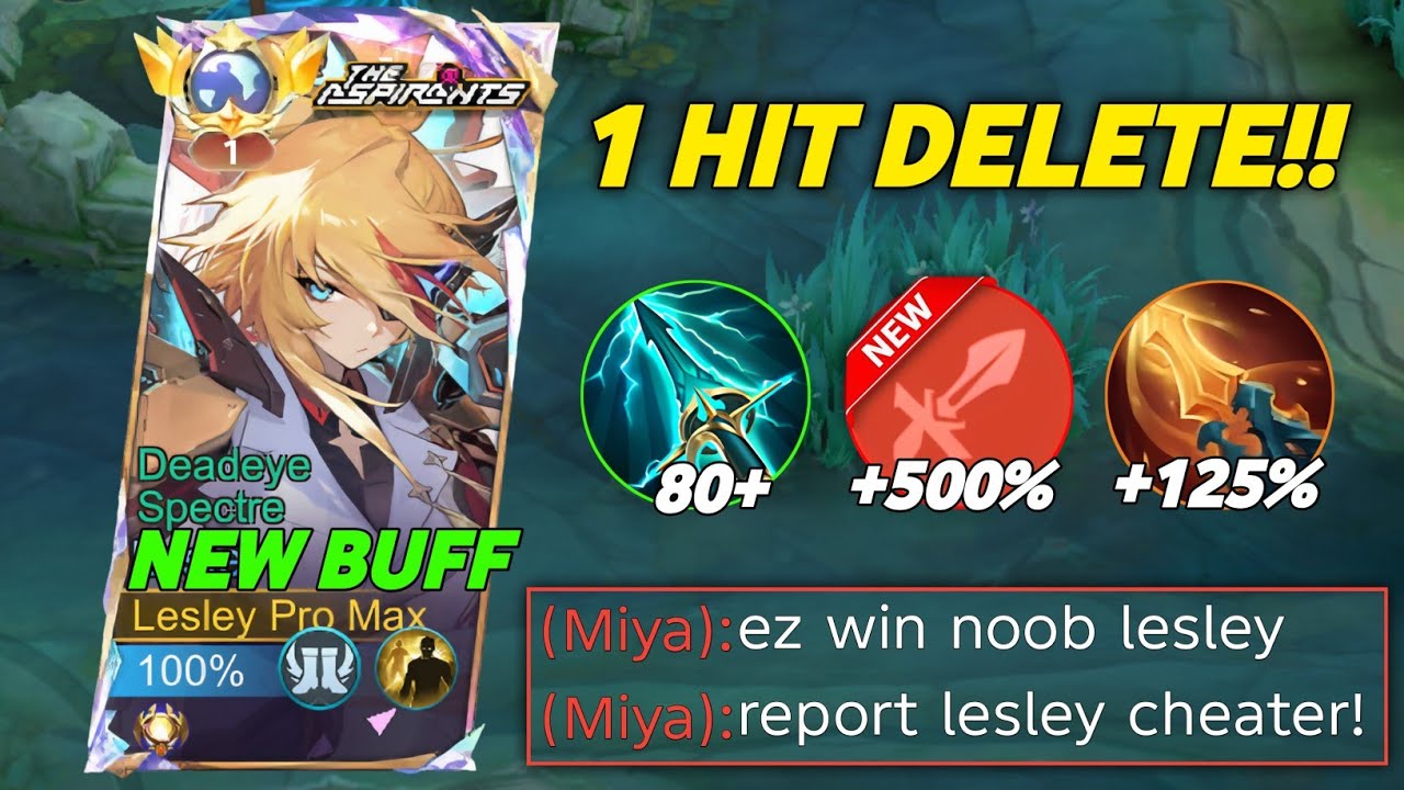 NEW META LESLEY FIGHTER EMBLEM FOR 1 HIT DELETE!!🤯🔥 (NEW EMBLEM 2026!) - MUST TRY! - MLBB
