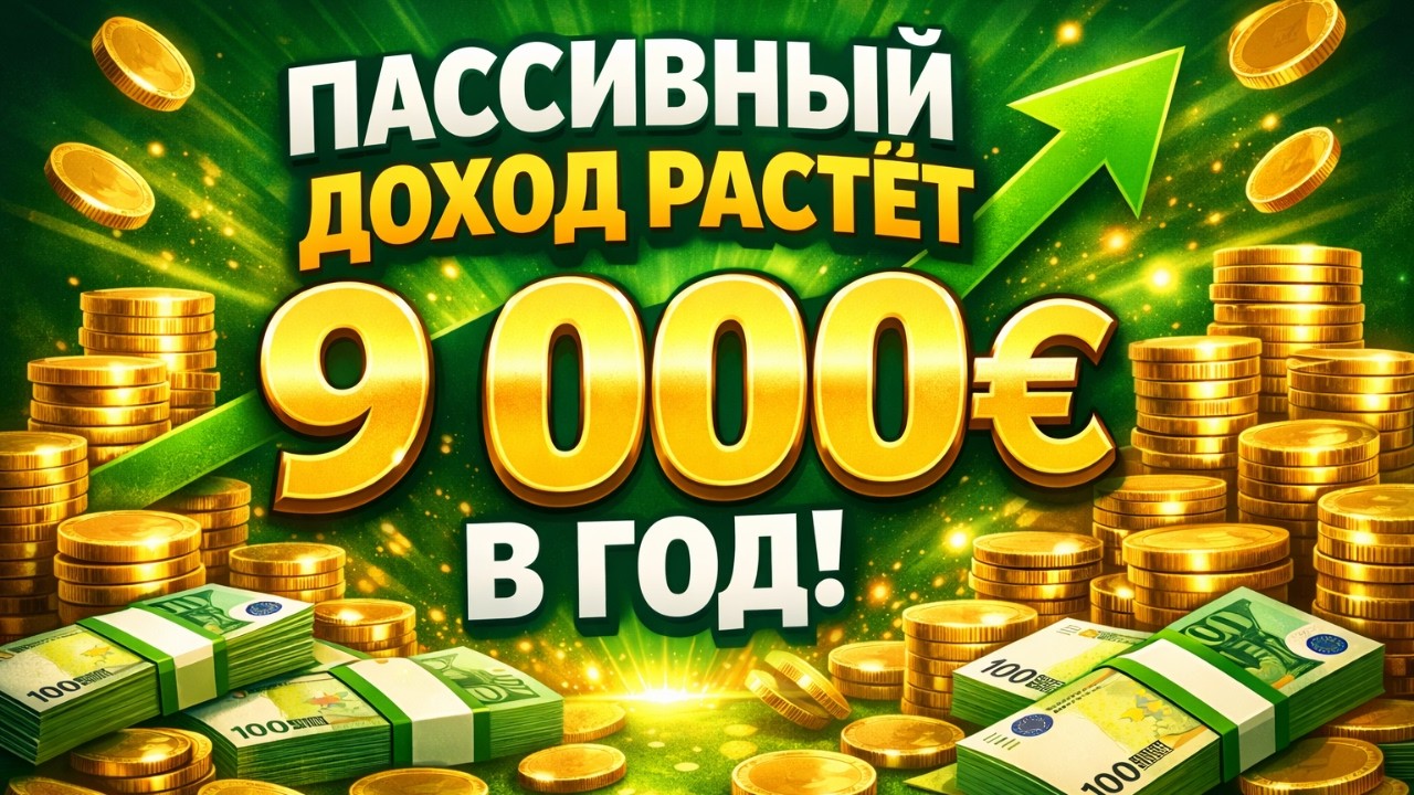 9 000€ дивидендов в год в Германии — портфель и пассивный доход растут + новые покупки