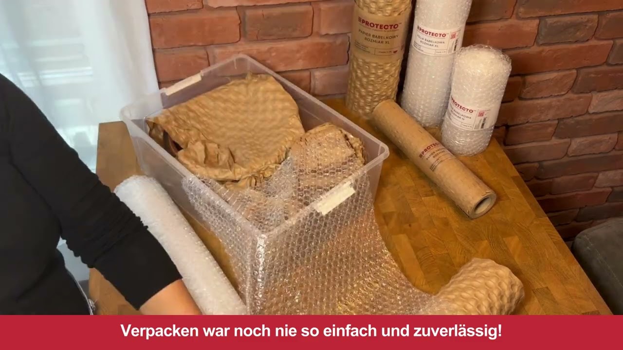 PROTECTO™ Luftpolsterfolie - technische Daten und Gebrauchsanweisung