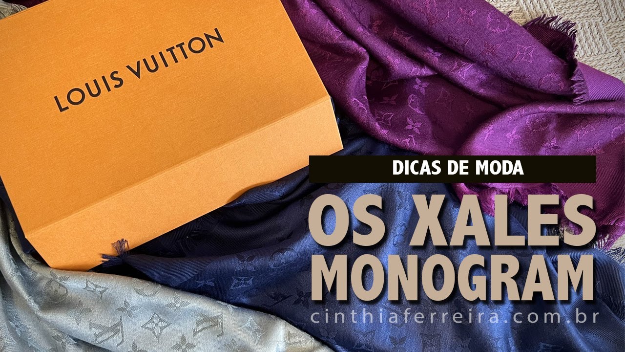 Unboxing +  Review | Louis Vuitton Monogram Shawl ( minha coleção de lenços)