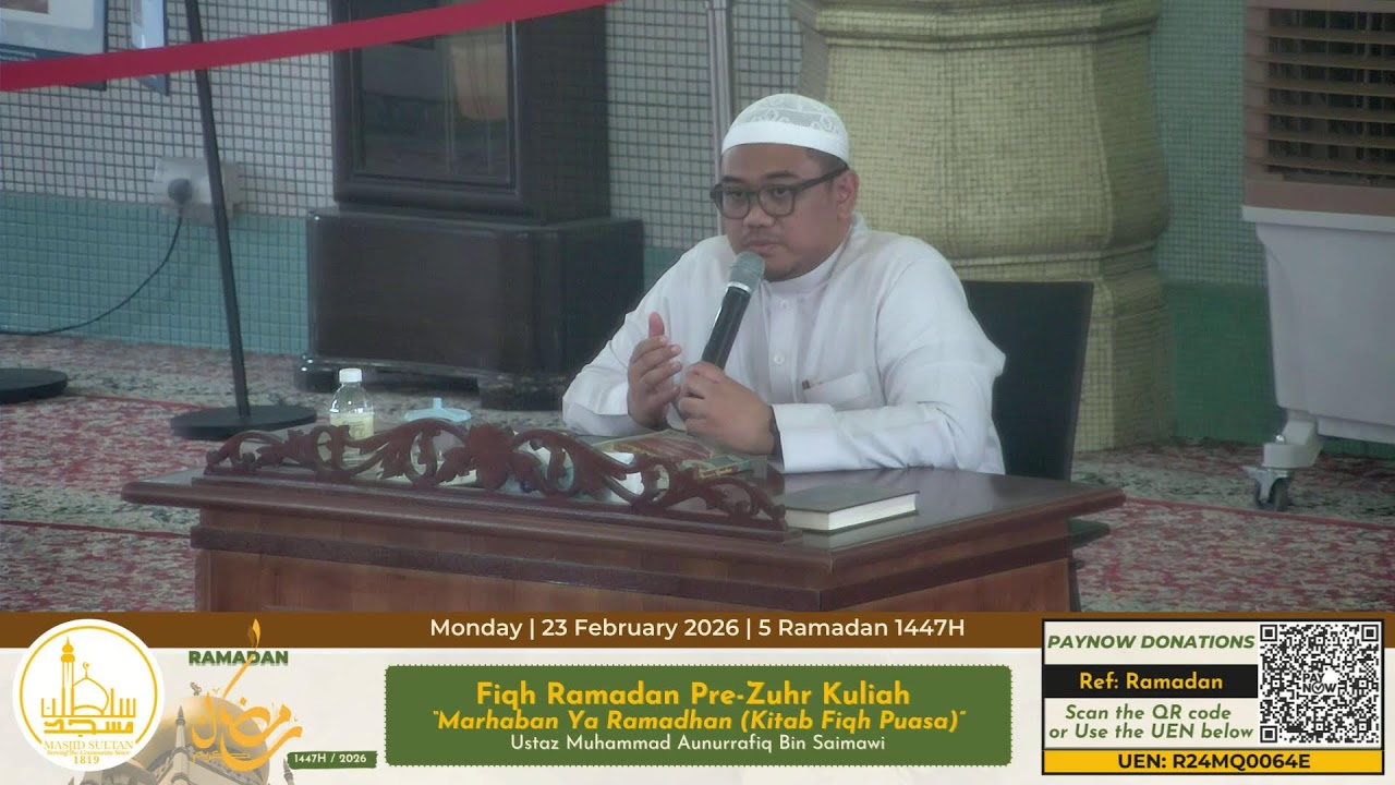 Kuliah Zuhr oleh Ustaz Muhammad Aunurrafiq Bin Saimawi