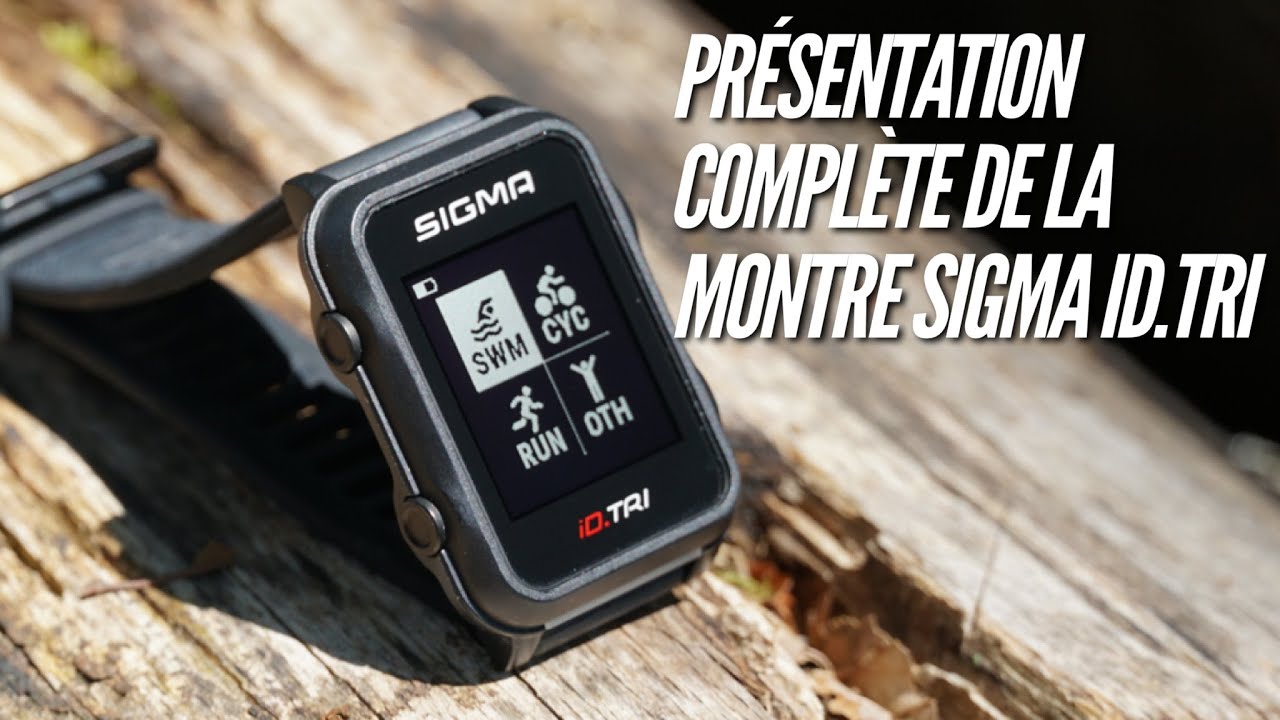 Présentation de la montre de triathlon Sigma id.Tri