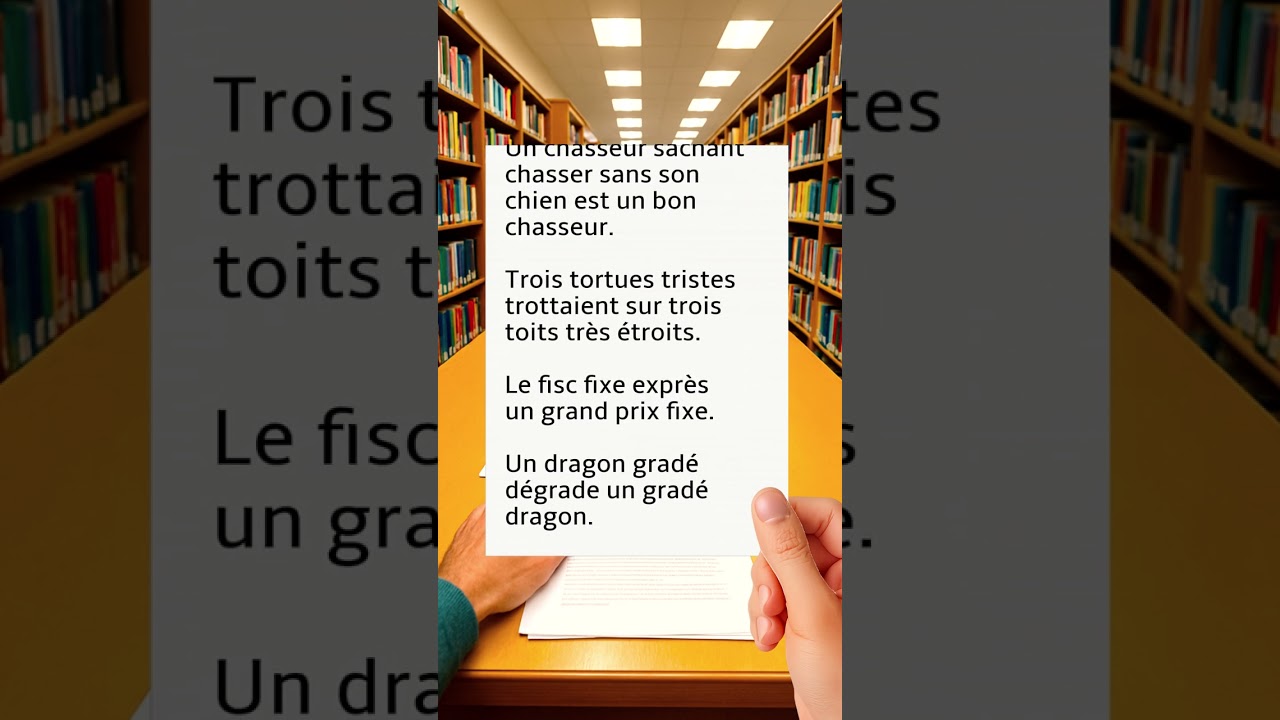 Exercice de diction et d'articulation - Minute &Eacute;loquence