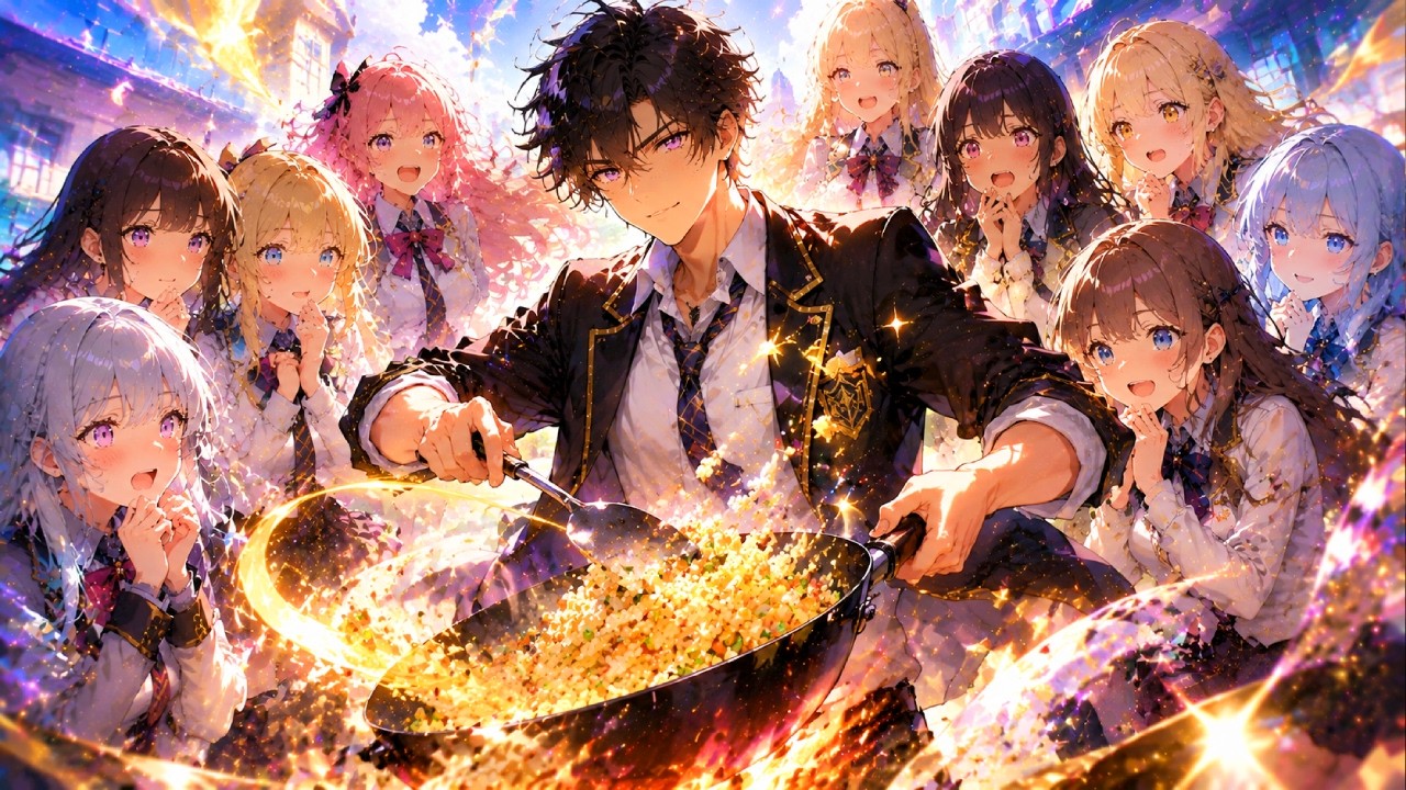 From School Outcast to Idol: My Fried Rice Makes the Goddesses Chase Me! #anime #dub